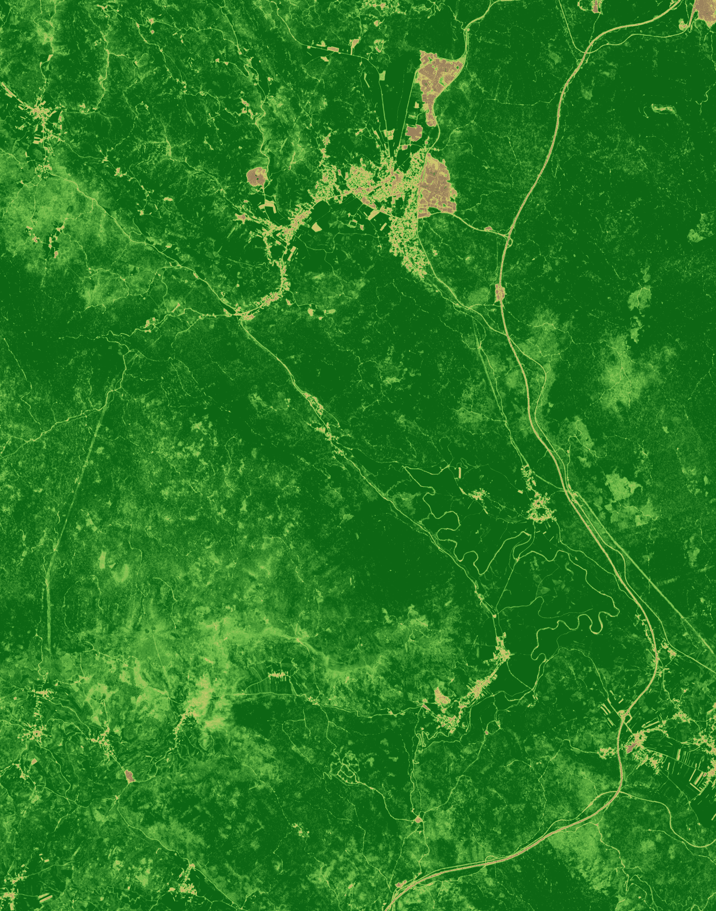 NDVI prikaz, 2021-05-10