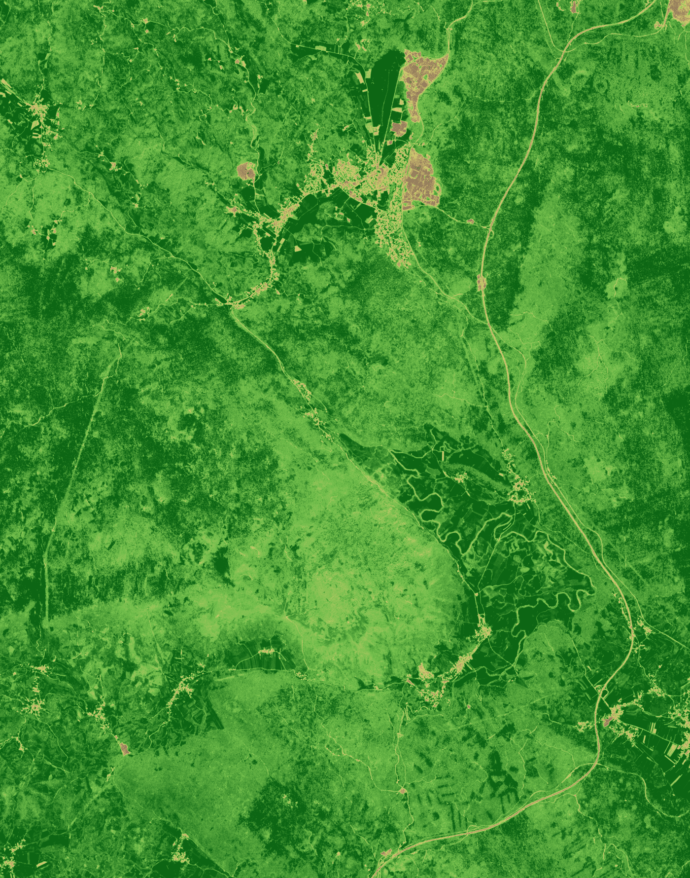 NDVI prikaz, 2022-11-01