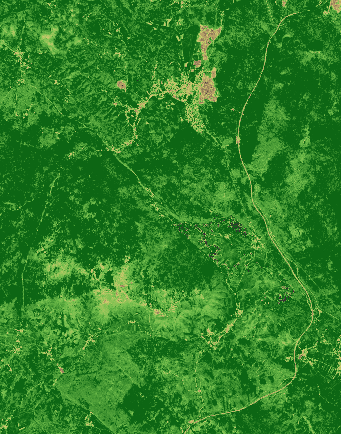 NDVI prikaz, 2023-11-26