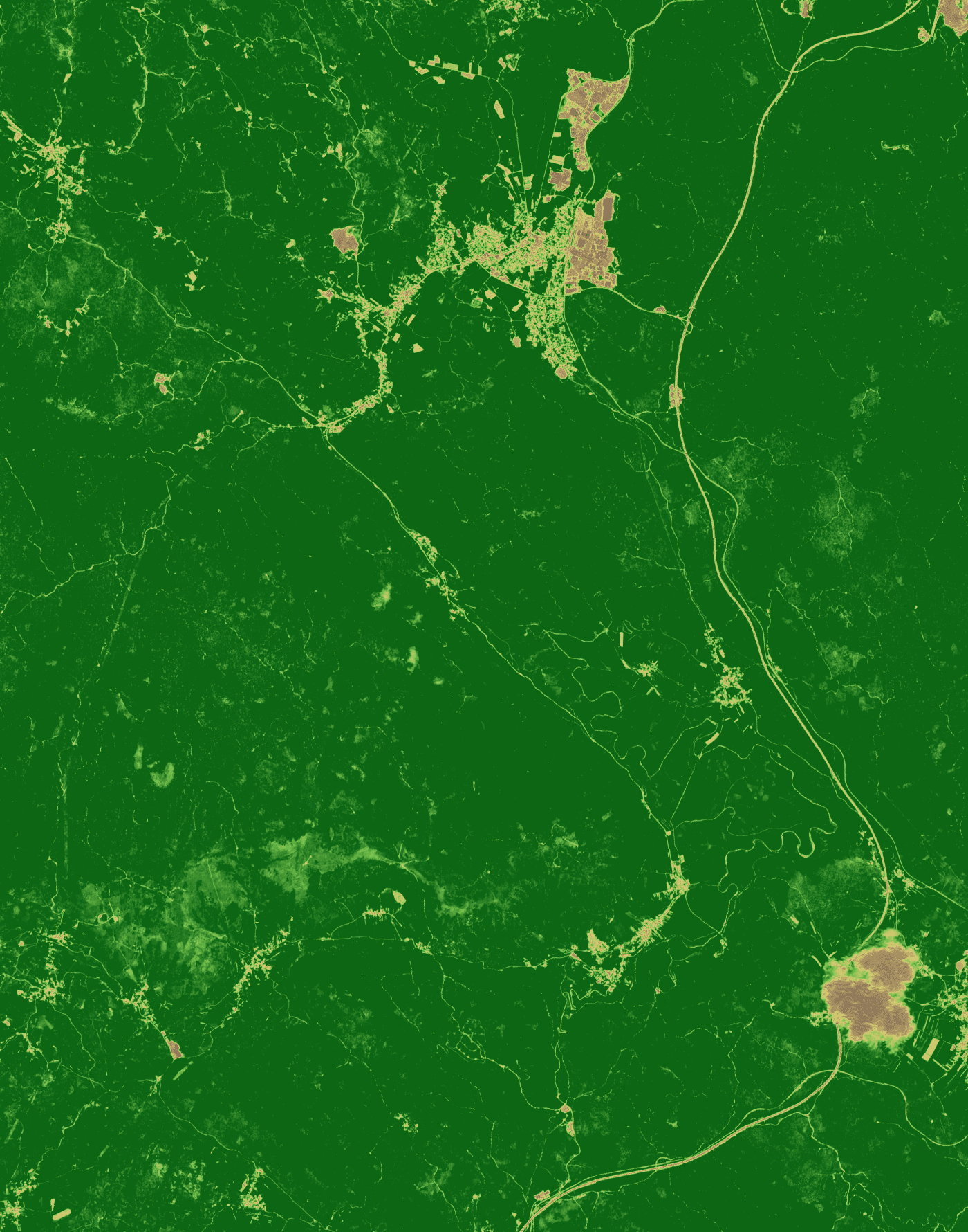 NDVI prikaz, 2025-05-01