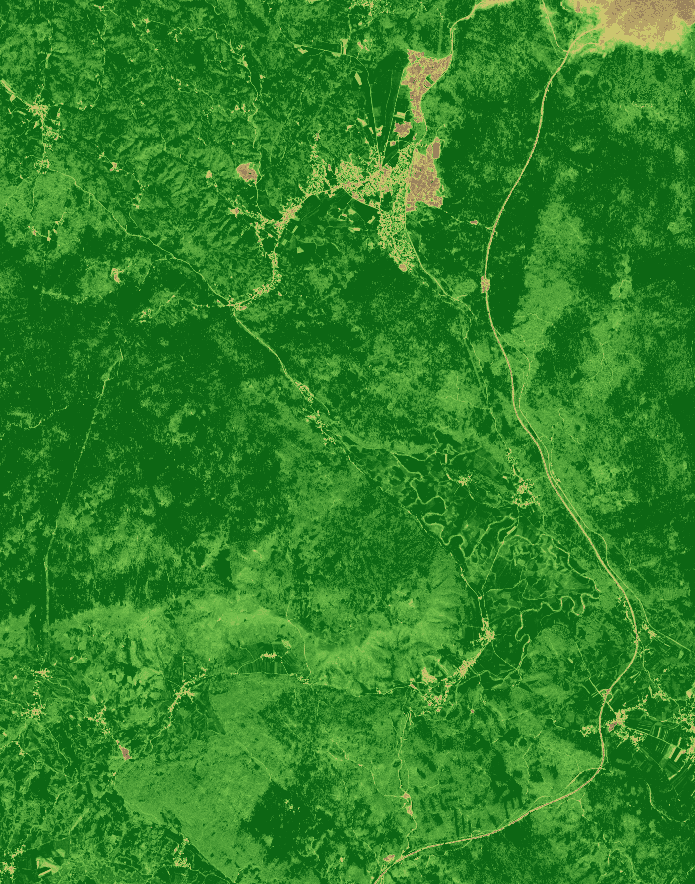 NDVI prikaz, 2025-11-05