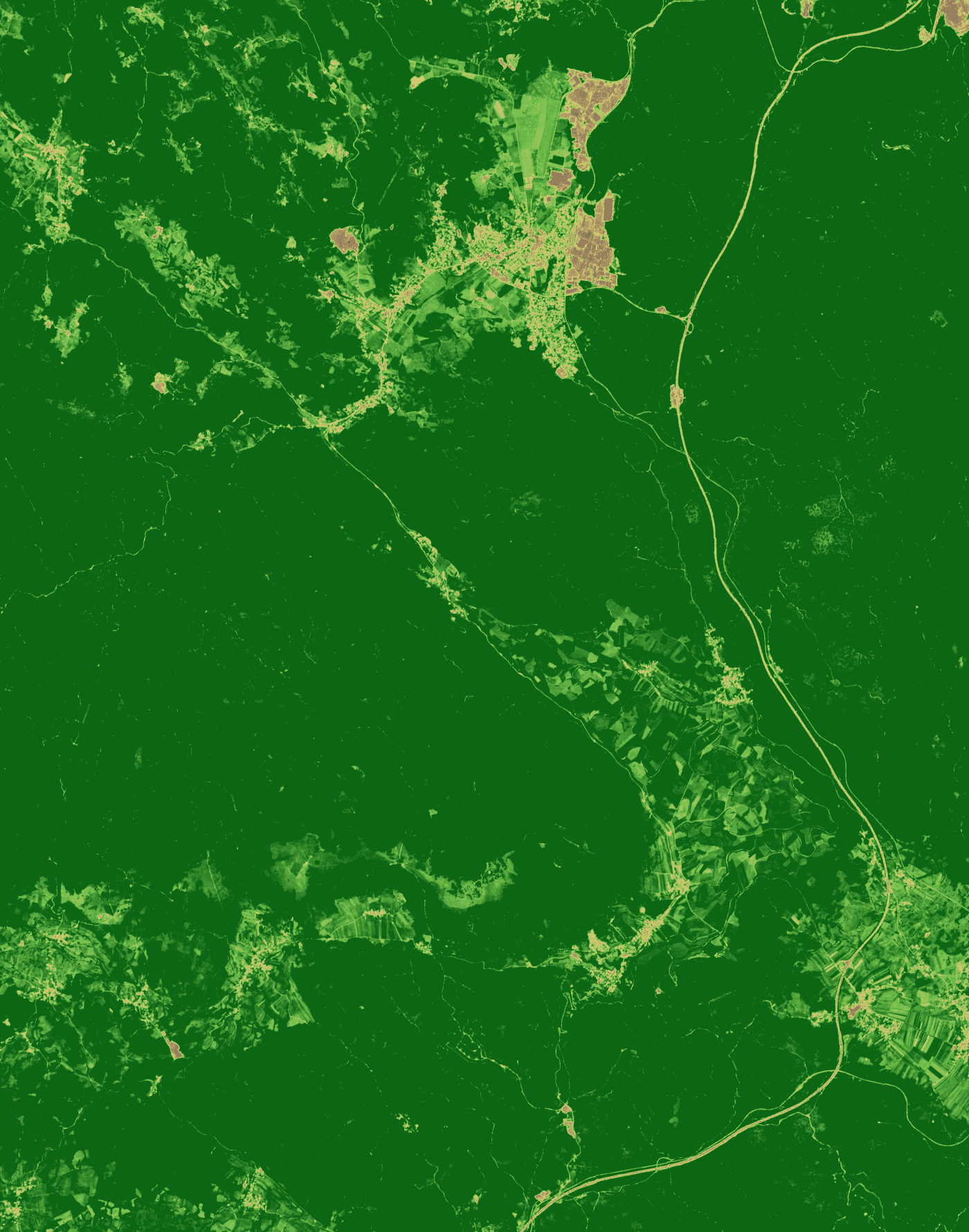 NDVI prikaz, 2026-07-28